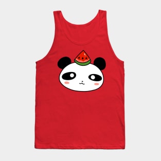 Watermelon Panda Face Tank Top